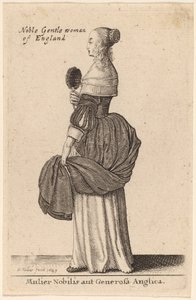 En edel eller sjenerøs engelsk kvinne av Wenceslaus Hollar