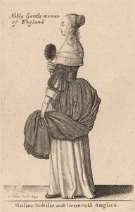 En edel eller sjenerøs engelsk kvinne, 1643. av Wenceslaus Hollar