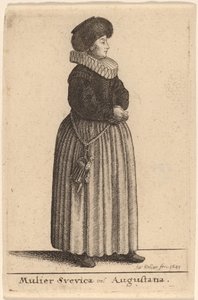 En svensk eller augustansk kvinne av Wenceslaus Hollar