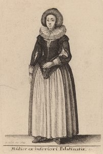 En kvinne fra det underordnede Palainatus, 1643. av Wenceslaus Hollar