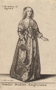 En edel engelsk kvinne. av Wenceslaus Hollar