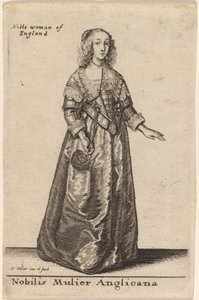 En edel engelsk kvinne av Wenceslaus Hollar
