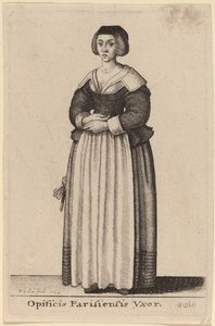 Kona til en parisisk arbeider av Wenceslaus Hollar