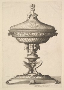 Utsmykket beger, 1642. av Wenceslaus Hollar