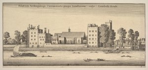 Palace of the Archbishop of Canterbury nær London Lambeth House Lambeth House: P..., 1647 av Wenceslaus Hollar