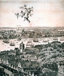 Panoramautsikt over London, c1670 av Wenceslaus Hollar
