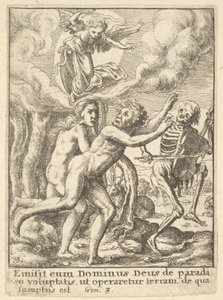 Paradise Lost, fra dødsdansen, 1651. av Wenceslaus Hollar