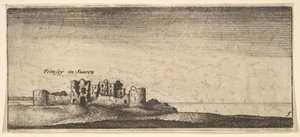 Pevensey Castle, 1652-77. av Wenceslaus Hollar