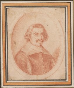 Portrett av Jacques Callot 1592-1635, ca 1630-1634. av Wenceslaus Hollar