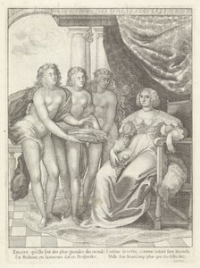 Portrett av Amalia van Solms Historien om inngangen til dronningens mor til den mest kristne kongen i de forente provinsene i Nederland. (serietittel) av Wenceslaus Hollar