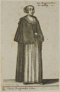 Praha jente av Wenceslaus Hollar