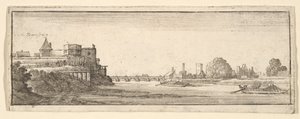 Regensburg, 1652-77. av Wenceslaus Hollar