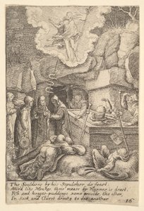 Oppstandelse, 1625-77. av Wenceslaus Hollar