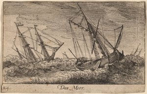 Sjøscene av Wenceslaus Hollar