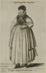 Strasbourg kvinne av Wenceslaus Hollar