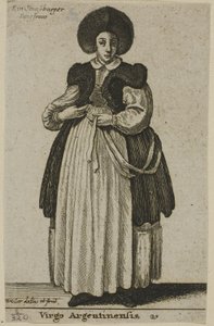 Strasbourg kvinne av Wenceslaus Hollar