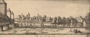 Sommer: Badeplassen, ca. 16281629. av Wenceslaus Hollar
