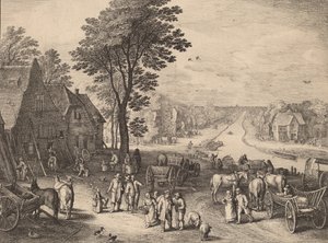 Kanalen, 1650. av Wenceslaus Hollar