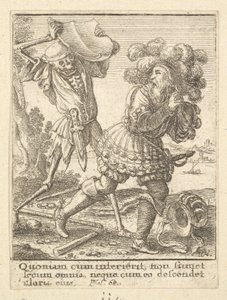 Greven fra Dødedansen, 1651. av Wenceslaus Hollar