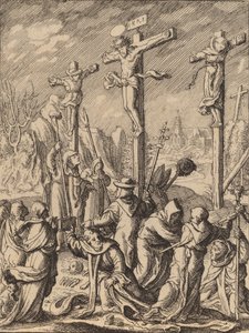 Korsfestelsen. av Wenceslaus Hollar