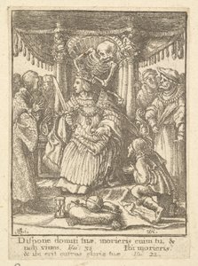 Keiseren, fra Dødedansen, 1651. av Wenceslaus Hollar
