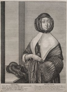 De fire årstider: vinter, 1641. av Wenceslaus Hollar