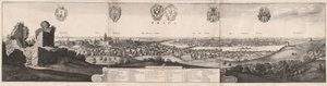 Den store utsikten over Praha, 1649. av Wenceslaus Hollar
