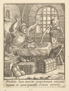 The Miser, fra dødsdansen, 1651. av Wenceslaus Hollar