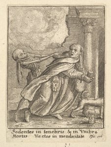 Munken, fra dødsdansen, 1651. av Wenceslaus Hollar