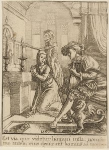 Nonnen og døden av Wenceslaus Hollar