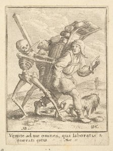 The Pedlar, fra Dødsdansen, 1651. av Wenceslaus Hollar