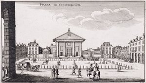Piazzaen i Covent Garden, 1647 av Wenceslaus Hollar