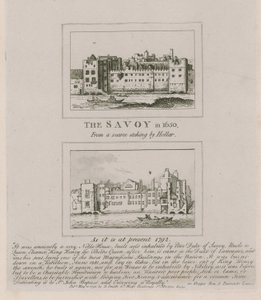Savoyen i 1650 og slik den er i dag i 1792 av Wenceslaus Hollar