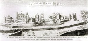 Beleiringen av Basing House, 1645 av Wenceslaus Hollar