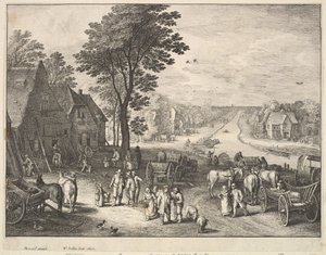 Den rette kanalen, 1650. av Wenceslaus Hollar