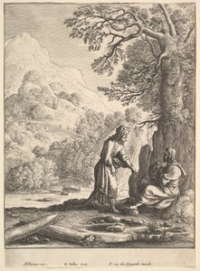 Fristelsen, 1625-77. av Wenceslaus Hollar