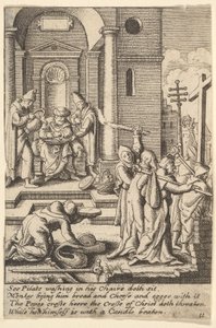 Håndvasken, 1625-77 av Wenceslaus Hollar