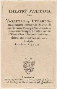The Theatre of Women: Tittelside av Wenceslaus Hollar