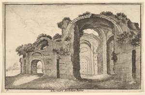Thermaru of Diocletian Ruina Baths of Diocletian, 1651 av Wenceslaus Hollar