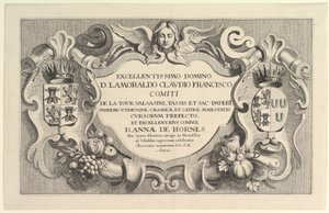 Tittel på inntreden i Hemissem, 1625-77. av Wenceslaus Hollar