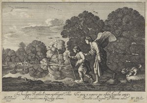 Tobias i Angel av Wenceslaus Hollar