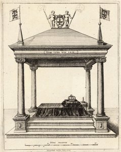 Graven til prins Theodosius de Bragança Tilstand 2 av Wenceslaus Hollar