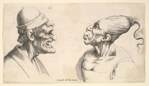 To deformerte hoder, 1625-77. av Wenceslaus Hollar