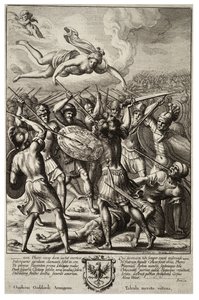 Venus beskytter Aeneas. Tilstand 2 av Wenceslaus Hollar