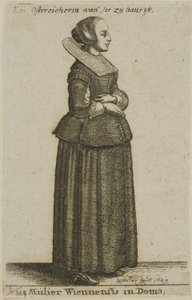 Wiener kvinne av Wenceslaus Hollar