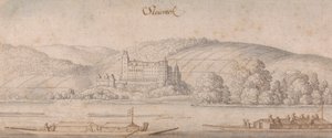 Utsikt over Steiereck ved Donau av Wenceslaus Hollar