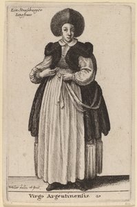 Argentinsk jomfru av Wenceslaus Hollar