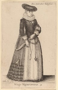 Jomfru av Tiguriensis av Wenceslaus Hollar