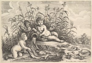 Vann De fire elementene, ca. 1647. av Wenceslaus Hollar