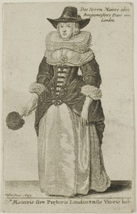 Kona til borgmesteren i London av Wenceslaus Hollar